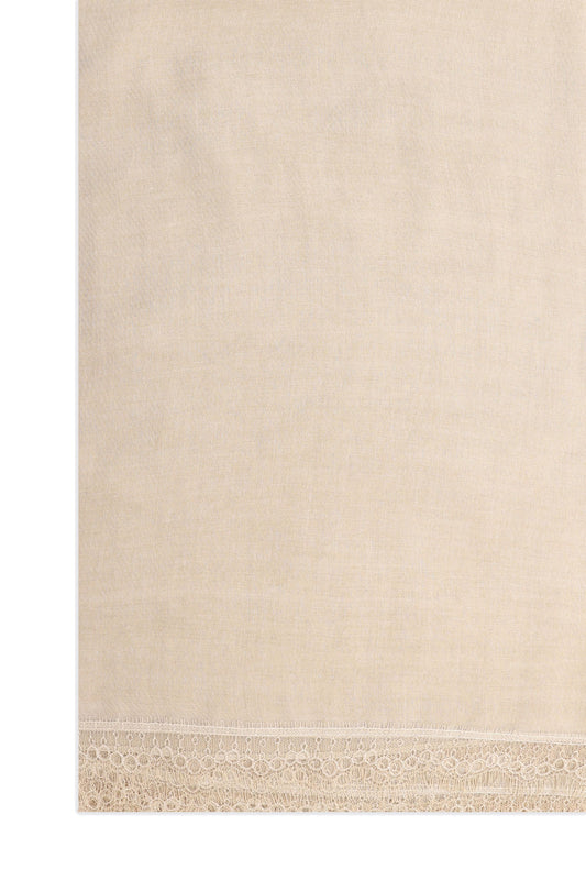 LACE SOPHISTICATED SCARF-BEIGE
