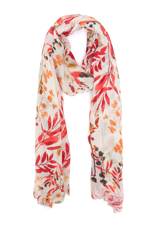 AUTUMN TRAIL SCARF-PINK