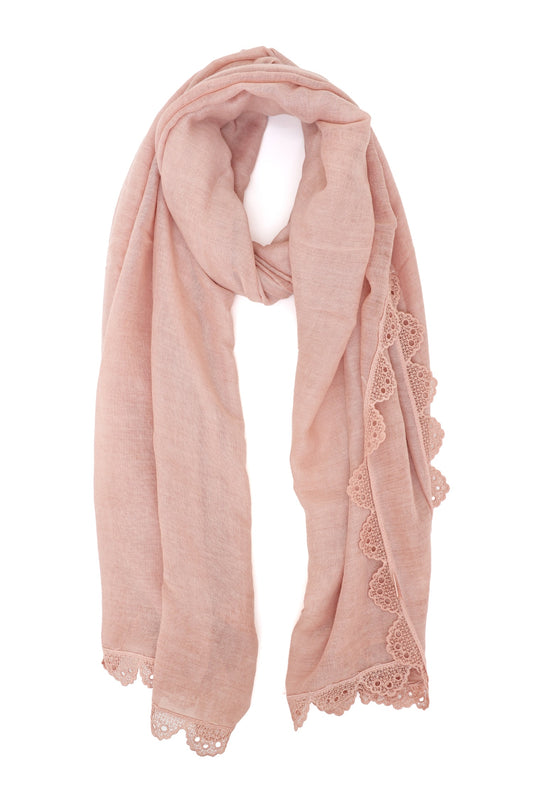 MOONLACE SCARF-PINK