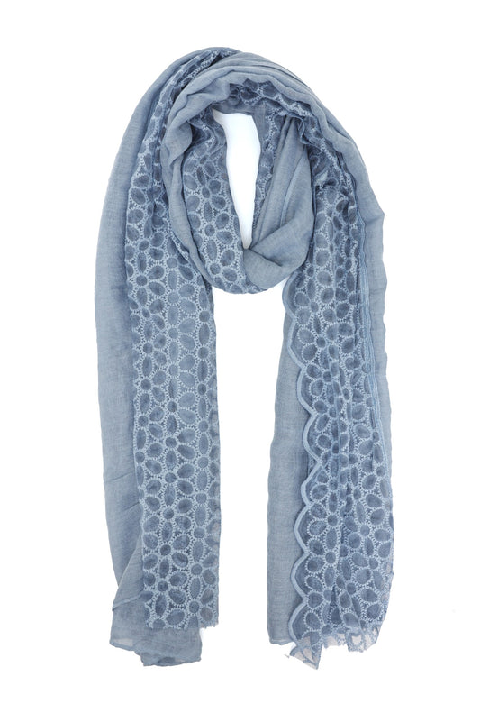SERENITY EDGE SCARF-GREY
