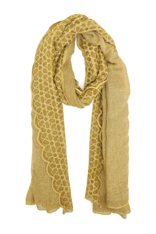 SERENITY EDGE SCARF-KHAKI