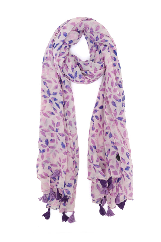 WINDLEAF SCARF-PURPLE