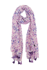 WINDLEAF SCARF-PURPLE
