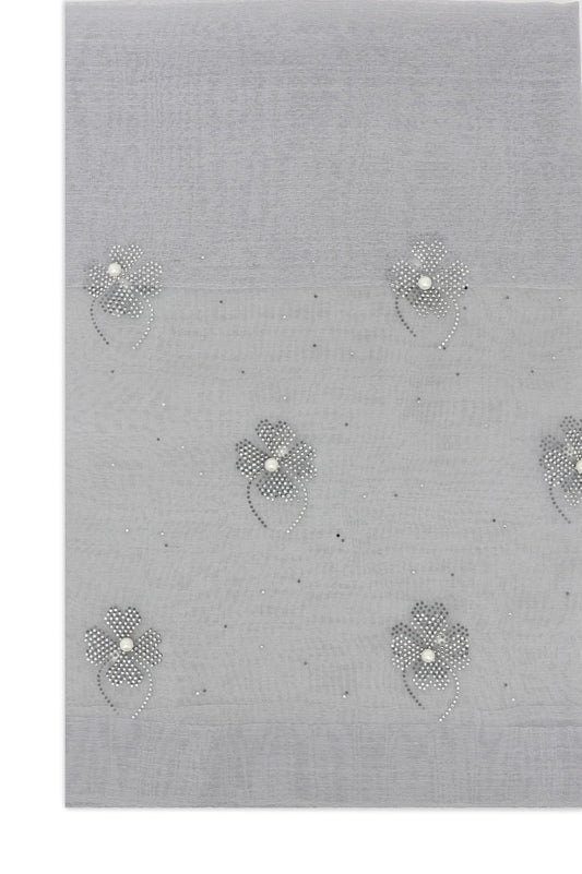 LUMIÉRE BLOOM SCARF-GREY