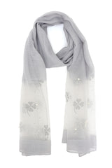 LUMIÉRE BLOOM SCARF-GREY