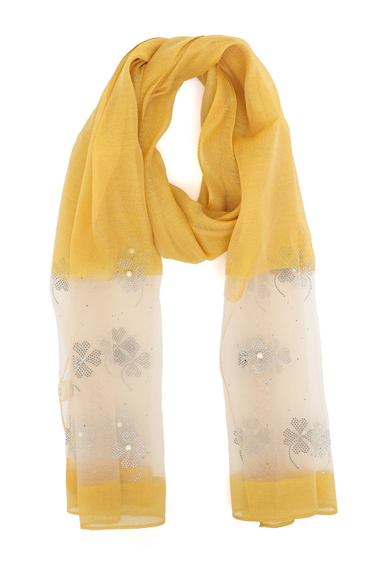 LUMIÉRE BLOOM SCARF-YELLOW