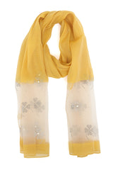 LUMIÉRE BLOOM SCARF-YELLOW