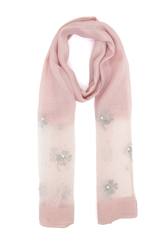 LUMIÉRE BLOOM SCARF-D-PINK