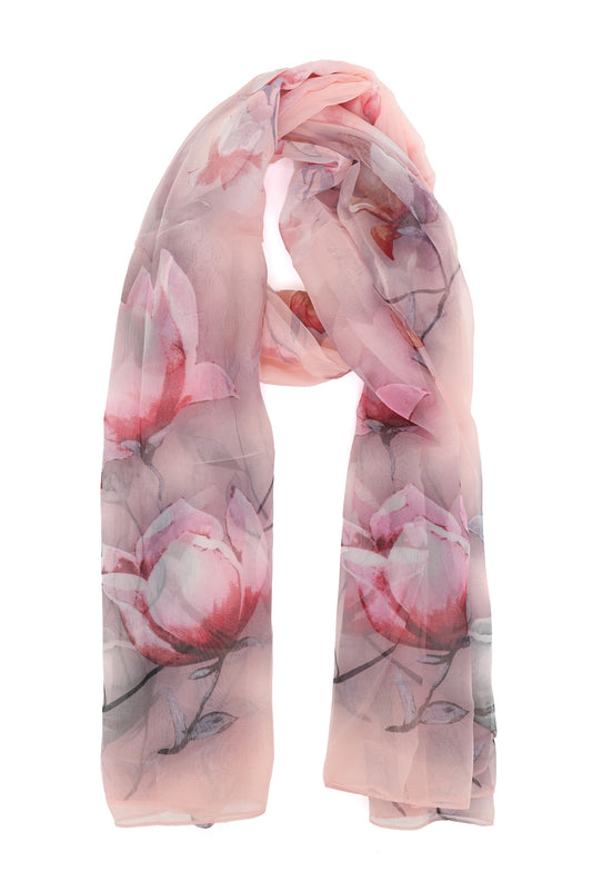 FOLIARIS MIST SCARF-L-PINK
