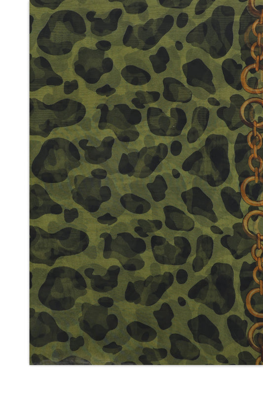 WILDCHAIN SHEER LEOPARD SCARF