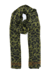 WILDCHAIN SHEER LEOPARD SCARF