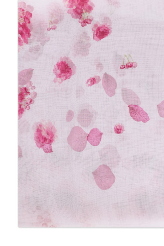 FLORAVIEW BRUSHSTROKE SCARF-PINK