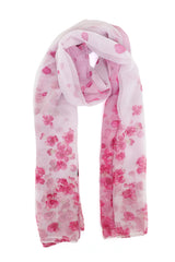 FLORAVIEW BRUSHSTROKE SCARF-PINK