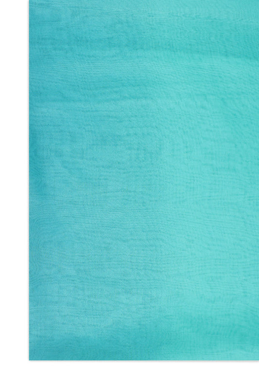 CASCADE MIST CHIFFON SCARF-AQUA