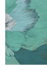 LUCENTBLOOM CHIFFON SCARF-BLUE
