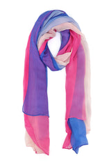 LUMIGRAD SHEER CHIFFON SCARF-PINK