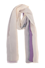 LUMIGRAD SHEER CHIFFON SCARF-PURPLE