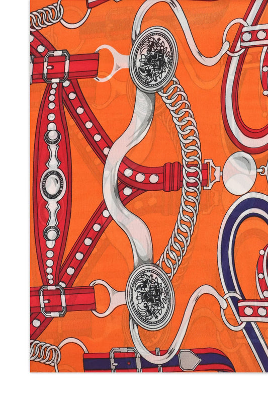CAVALIÉRE ROYAL HARNESS SCARF-ORANGE
