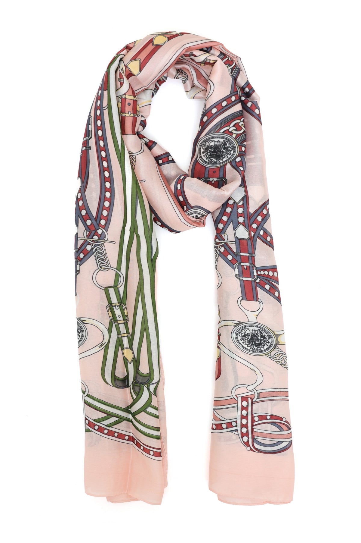 CAVALIERE ROYAL HARNESS SCARF-PINK