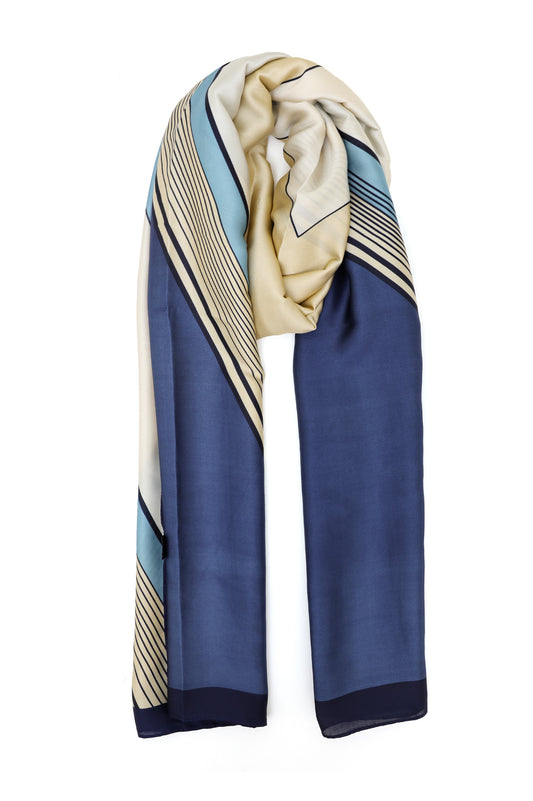 PLANOLINE MODAL SCARF-BLUE