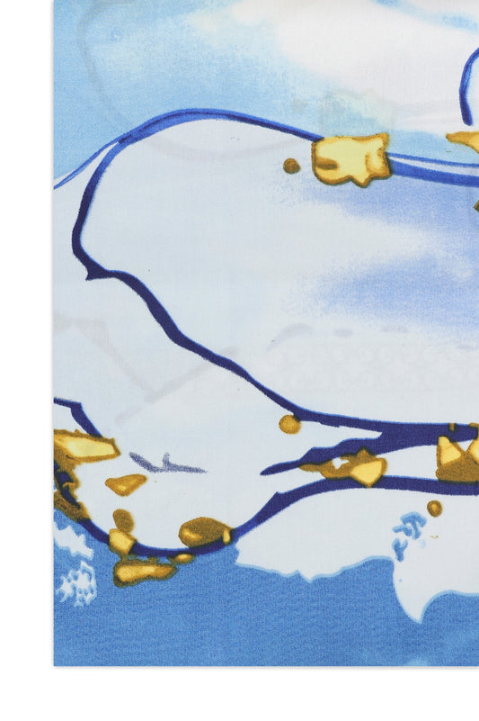 CLOUDCRAFT ARTISTIC SCARF-BLUE