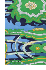 ROYAL PARADE SILK SCARF-BLUE