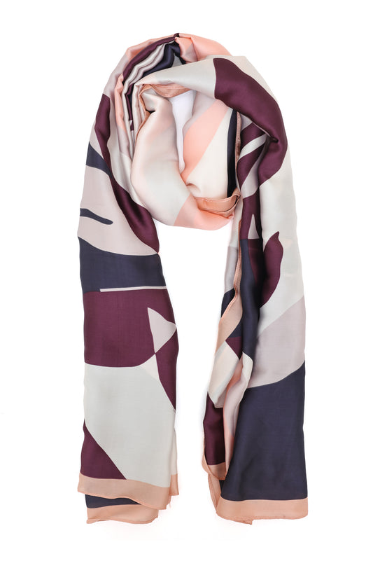 SANDSTONE OVERLAY SCARF-PINK