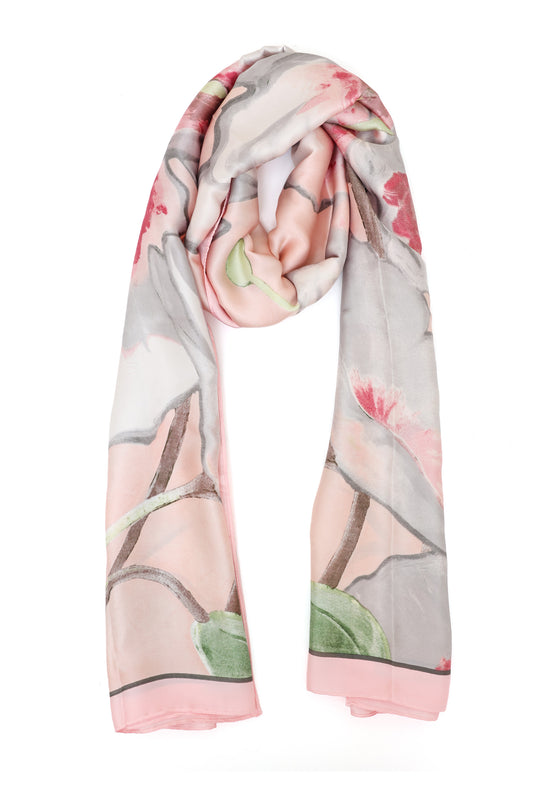DUSK GARDEN PANORAMA SCARF-PINK
