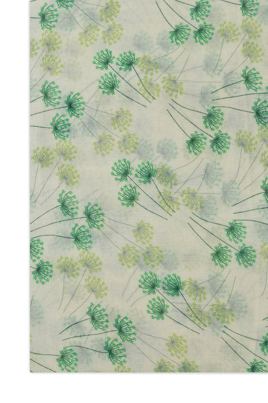 BOTANIC TRACE SCARF-LT-GREEN