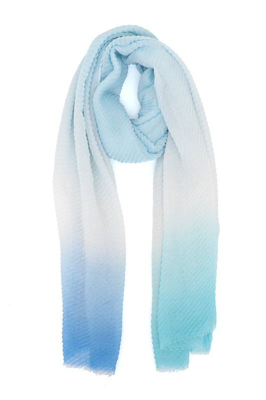DREAMTEXTURE OMBRE SCARF-S-BLUE