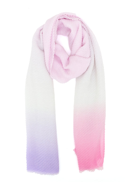 DREAMTEXTURE OMBRE SCARF-LT-PINK
