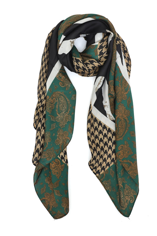 VINTASHADE ART BORDER SCARF