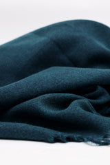 ELEGANT FRINGE SCARF-TEAL