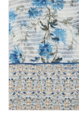 FLORANOVA BLOOM SCARF-BLUE