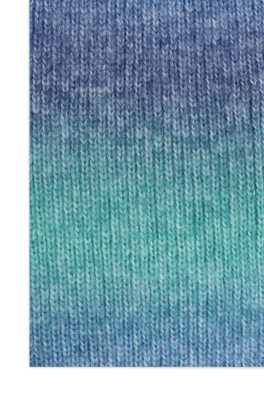 SOFT BLEND KNIT SCARF-BLUE