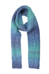 SOFT BLEND KNIT SCARF-BLUE