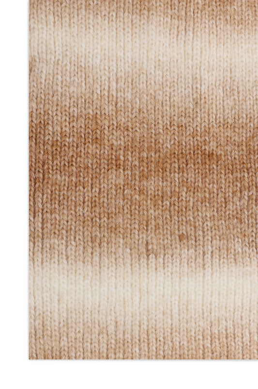 SOFT BLEND KNIT SCARF-BROWN