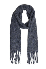 SHADOW WOOLEN SCARF-NAVY