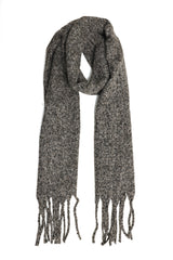 SHADOW WOOLEN SCARF-BROWN