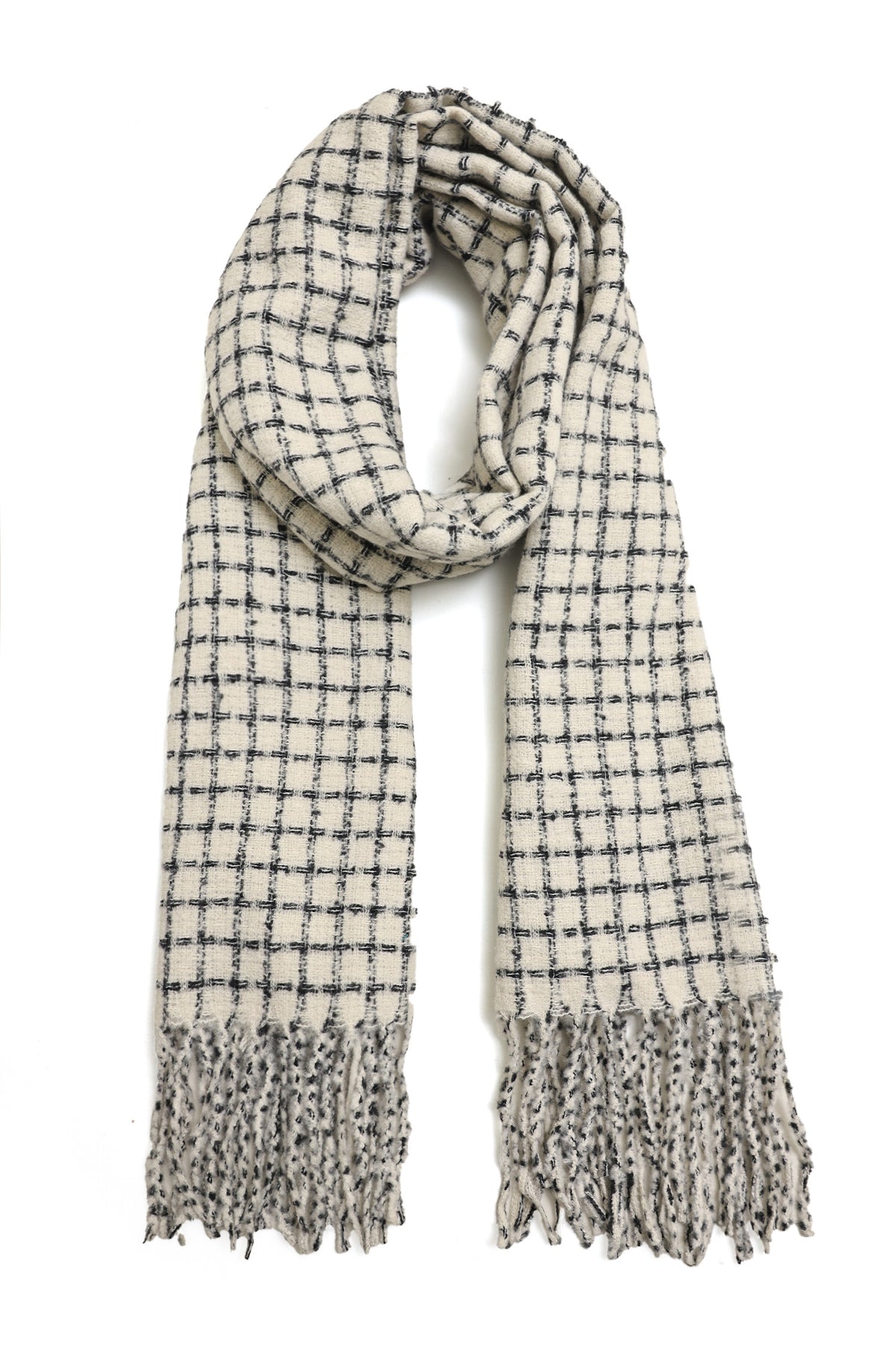 SQUAREWEAVE CLASSIC SCARF-LT/GREY