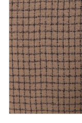 SQUAREWEAVE CLASSIC SCARF-BROWN