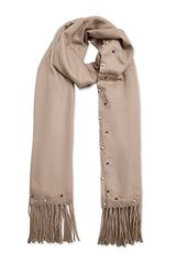 CRYSTAL DOTS SCARF-BEIGE