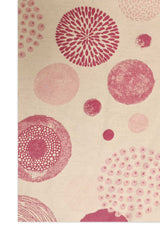 SPHERE RHYTHM SCARF-BEIGE/PINK