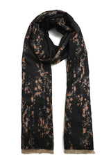 ABSTRACT ESSENTIAL SCARF-BLACK