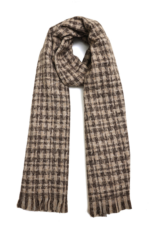 MESH ARCHIVE SCARF-BROWN