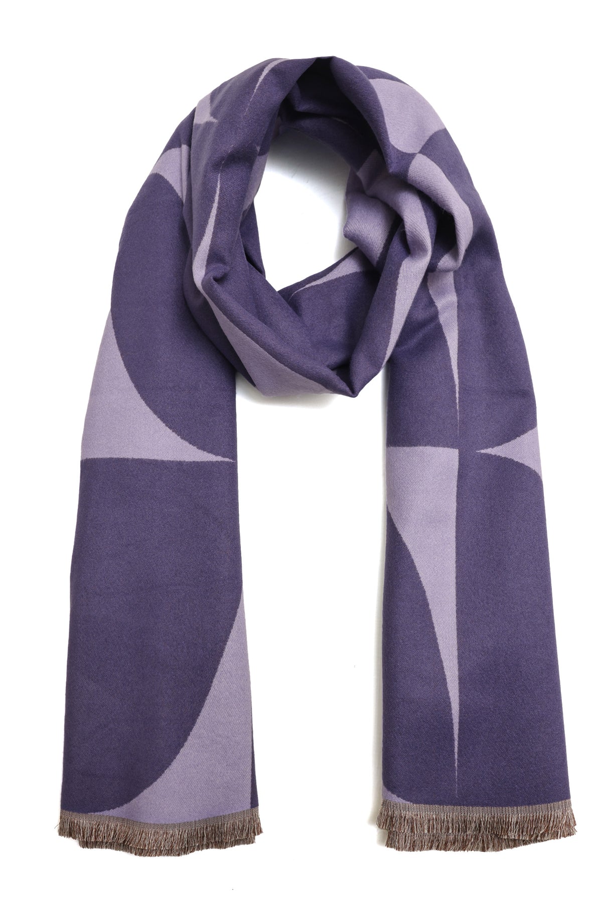 ARC WEAVE SCARF-PURPLE