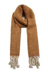 WEEKEND WARM SCARF-BROWN
