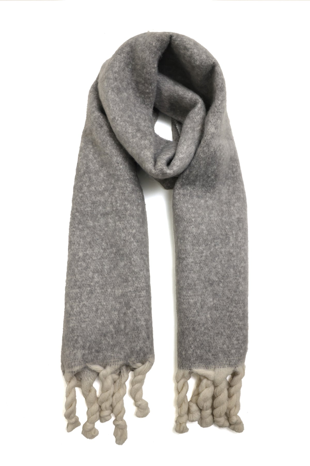 WEEKEND WARM SCARF-GREY