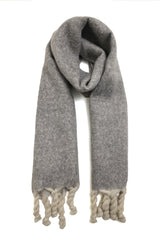 WEEKEND WARM SCARF-GREY