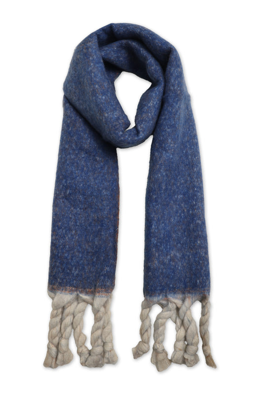 WEEKEND WARM SCARF-BLUE